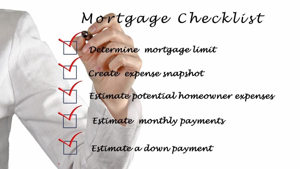 Real Estate Buyer Agent Checklists for mortgage pre approval
